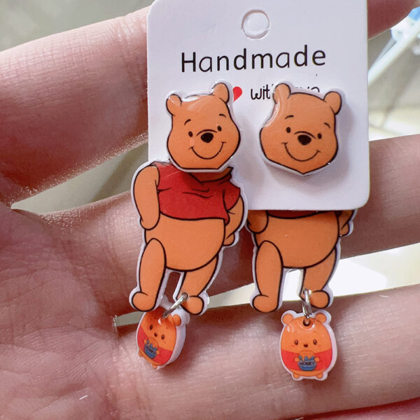 Wholesale Cartoon Christmas Snowman Resin Earrings