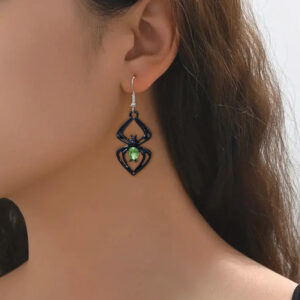 O1CN01Vn1xpi1SVStt5NIMj__2216961342252-0-cib Wholesale Retro Halloween Exaggerated Hollow Spider Earrings