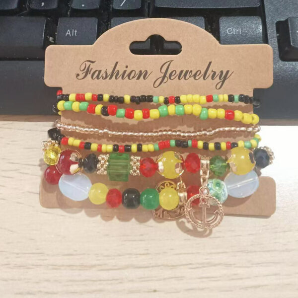Wholesale Cute Pendant Multilayer Beaded Bracelet