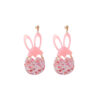Wholesale Easter Egg Cute Rabbit Transparent Egg European and American Earrings