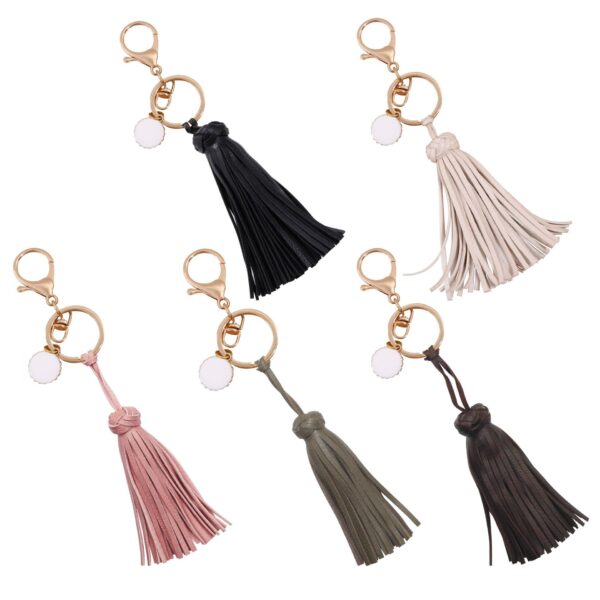 O1CN01Vq65vH1ftMPQ5KyNR_3172764064-0-cib Wholesale Leather Tassel Keychains