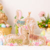 Wholesale of Easter Wooden Rabbit Decorations