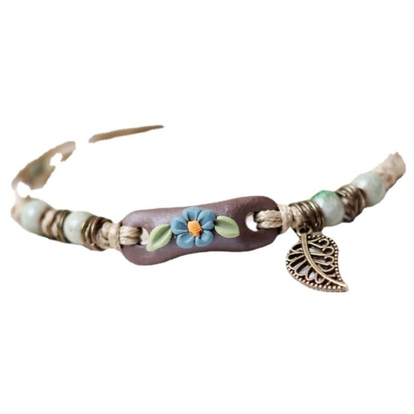 Wholesale clay color shoulder pole flower leaf Bracelet