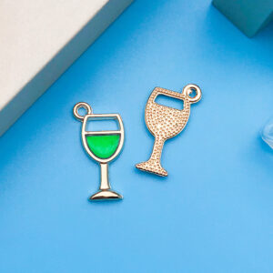 1 dripping oil green wine glass 9x18mm-12349-0.9g