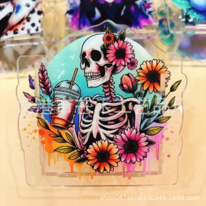 B069-Skull pen holder