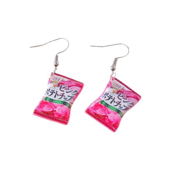 Wholesale Personalized Cartoon Cute Potato Chip Earrings