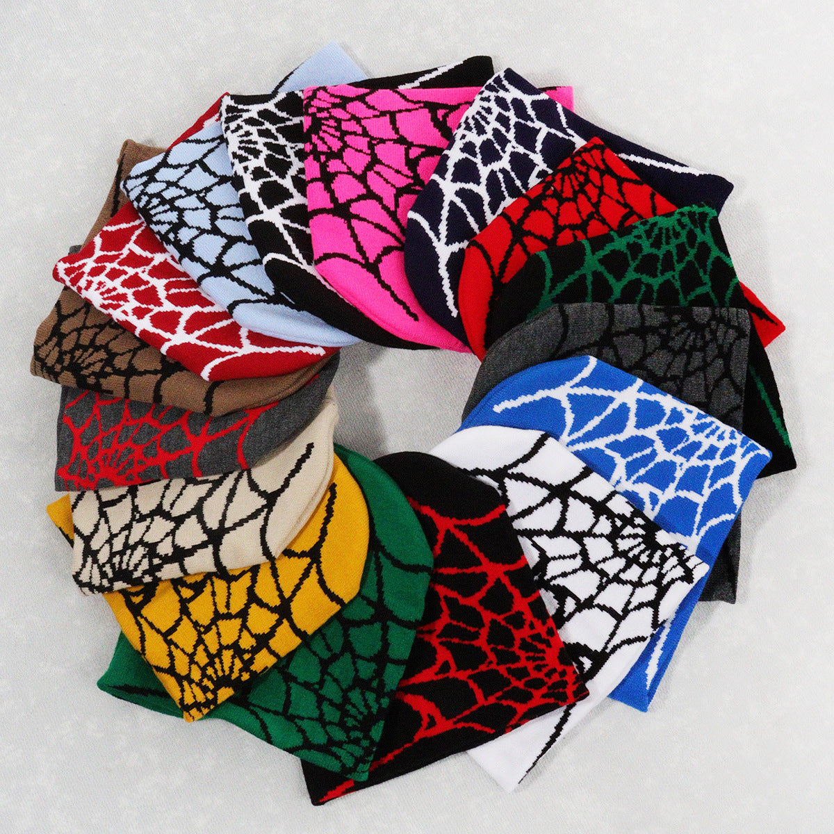 Wholesale Y2K Jacquard Knitted Hats, Web Wool Hats