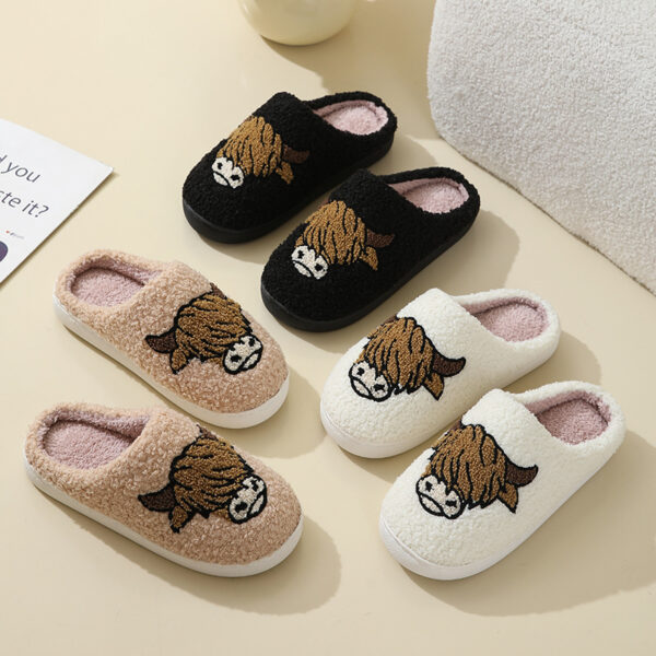 Wholesale Comfortable Home Cute Cartoon Winter Thick Bottom Warm Cotton Slippers