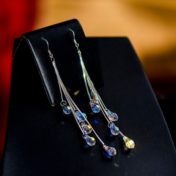 O1CN01VxYCJS2EpFHcwwkJl_2865688793-0-cib Wholesale 925 Silver Long Crystal Water Drop Tassel Earrings