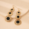 Wholesale Vintage Geometric Drip Alloy Earrings
