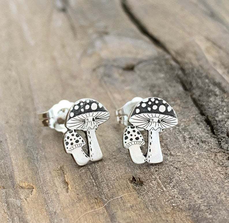 Wholesale Small Fresh Retro Mushroom Alloy Earrings