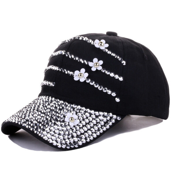 Wholesale Point Diamond Full Brim Fashion Sun Visor Outdoor Baseball Cap