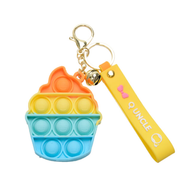 Wholesale Strawberry Pineapple Silicone Keychains