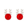Wholesale Christmas Deer Alloy Stud Earrings