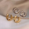 Wholesale Golden Circle Alloy Earrings