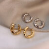 Wholesale Golden Circle Alloy Earrings