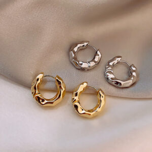 Wholesale Golden Circle Alloy Earrings