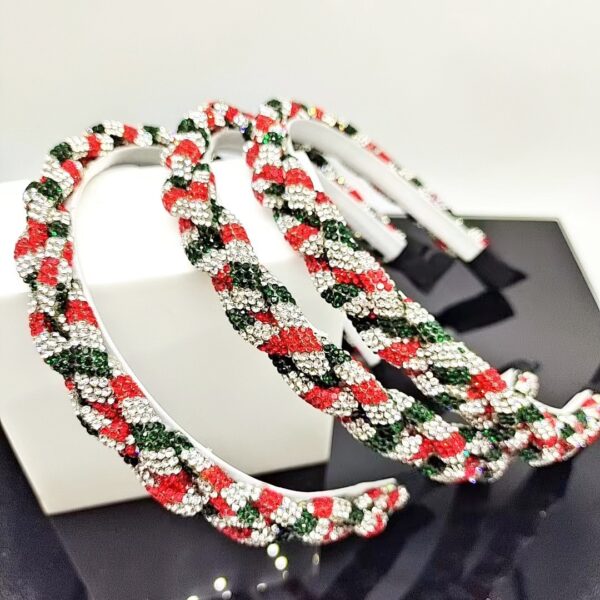 O1CN01W1v0lj1YMetkHU34X_2212470583045-0-cib Wholesale Christmas Rhinestone Braided Headband