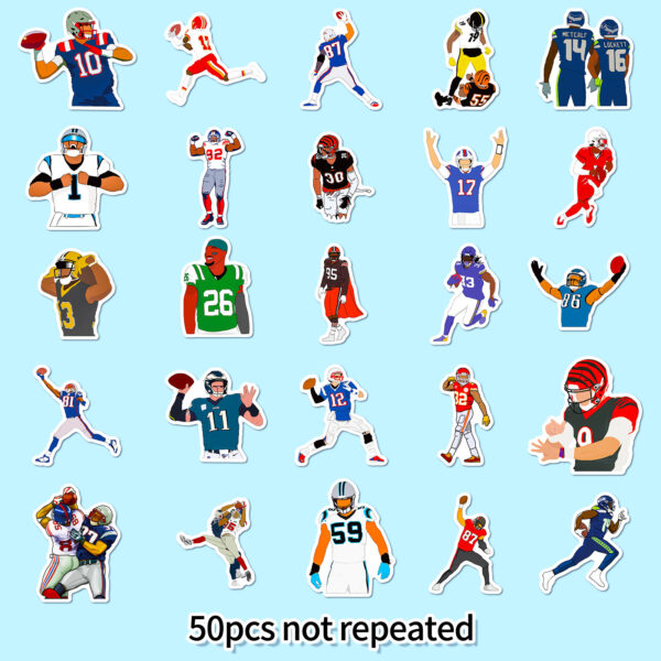 Wholesale American Rugby Children's Cartoon Stickers