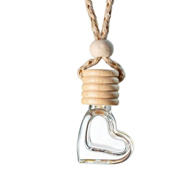 Wholesale Small Love Glass Perfume Bottle Car Dispenser Aroma Diffuser