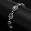 Wholesale Water Drop Round Natural Abalone Shell Bracelet