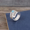 O1CN01W78Rsb1qyMXXa5WwS_2206372095564-0-cib Wholesale Alloy Western Inlaid Turquoise Alloy Open Ring
