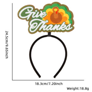 Green turkey headband / Free size