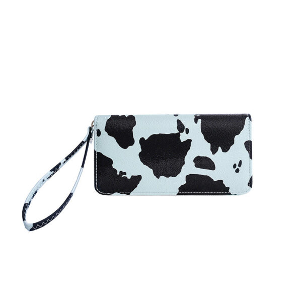 O1CN01W8BHVI1Oh8Fkbu3pq_3524471736-0-cib Wholesale PU Contrasting Cow Pattern Multi Compartment Wallet Long Horizontal Carrying Bag