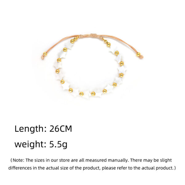 Wholesale Bohemian Pentagram Shell Bracelet