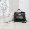 Wholesale PU Crocodile Patterned Small Square Bag Single Shoulder Crossbody Bag