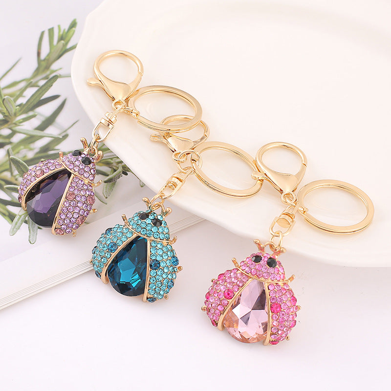 Wholesale Metal Sn Star Ladybug Keychain