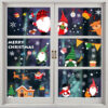 Wholesale Christmas Decorations Santa Claus Elk Static Stickers Christmas Window Decoration