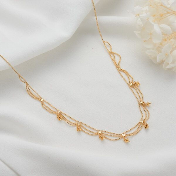 Wholesale Multi-layer 14K Gold DIY Tassel Pearl Necklace Clavicle Chain