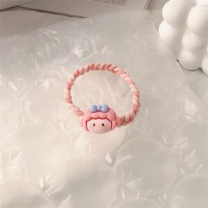 Braided rubber band girl