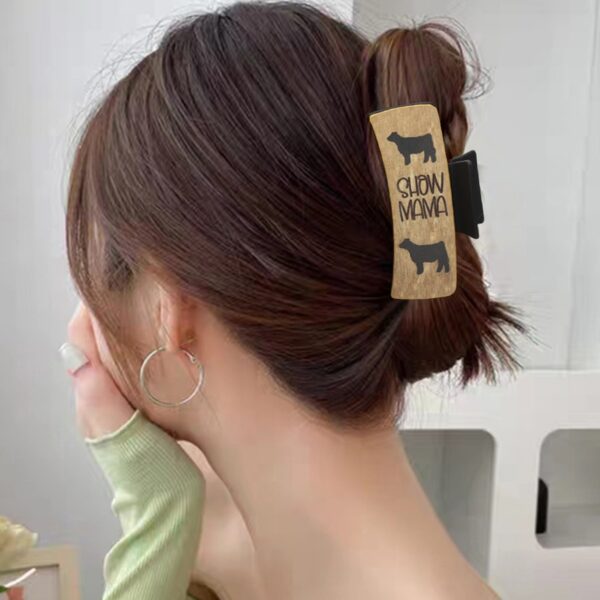 O1CN01WCV9pY1ftMW4fRrQd_3172764064-0-cib-1 Wholesale Western Style West Highland Cow Chicken Leather Hair Clip Shark Clip Combination