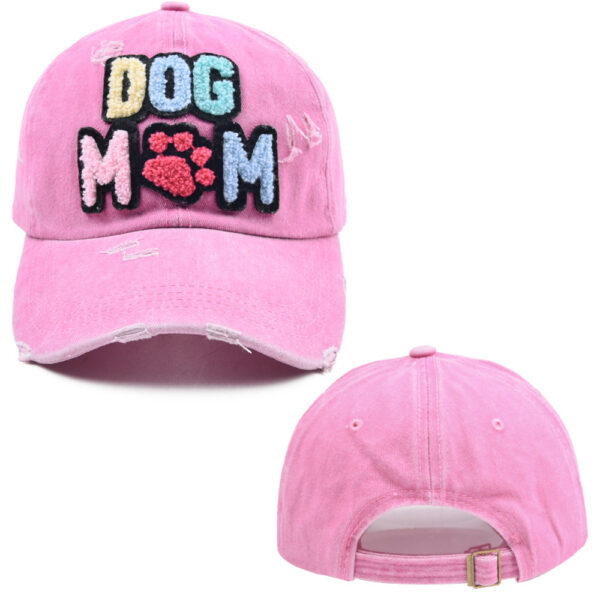 O1CN01WCrB3X1tQPy3UulRo_2200785645896-0-cib Wholesale Cotton Embroidered Letters DOG MAMA Baseball Cap