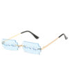 Wholesale PC Colorful Hollow Frameless Sunglasses