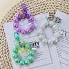Wholesale Mabei Beaded Plastic Keychain