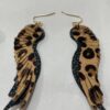 Wholesale Genuine Leather Feather Sparrow Earrings