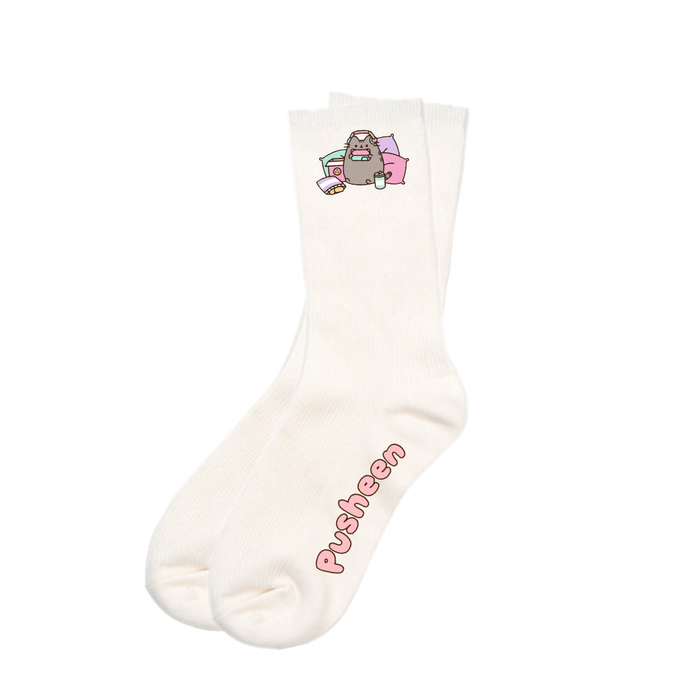 Wholesale Black and White Anime Cat Socks