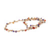 Wholesale Handwoven Colorful Gravel Glass Crystal Natural Stone Long Necklace
