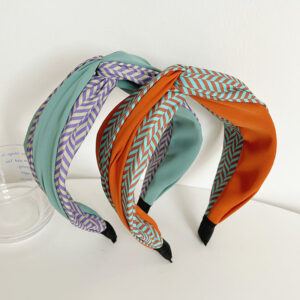 O1CN01WHQ7kb21gv9Sb4Xi1__975677015-0-cib Wholesale Vintage Color Block Wide Brim Cloth Headband