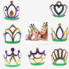 Wholesale Carnival Sequins Colorful Sequins Crown Tiara Prom Party Decoration Crown
