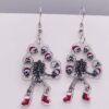 Wholesale Horror Christmas Gingerbread Man Skull Acrylic Earrings