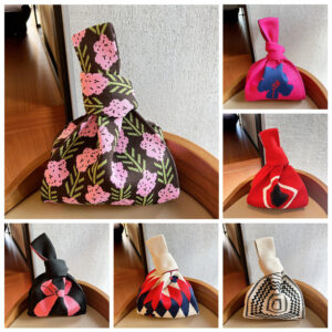 Wholesale Polyester Knitted Handbags