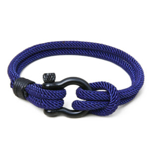 Dark blue + stainless steel buckle