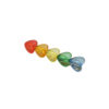 Wholesale Rainbow Hearts Acrylic Hair Clips Set