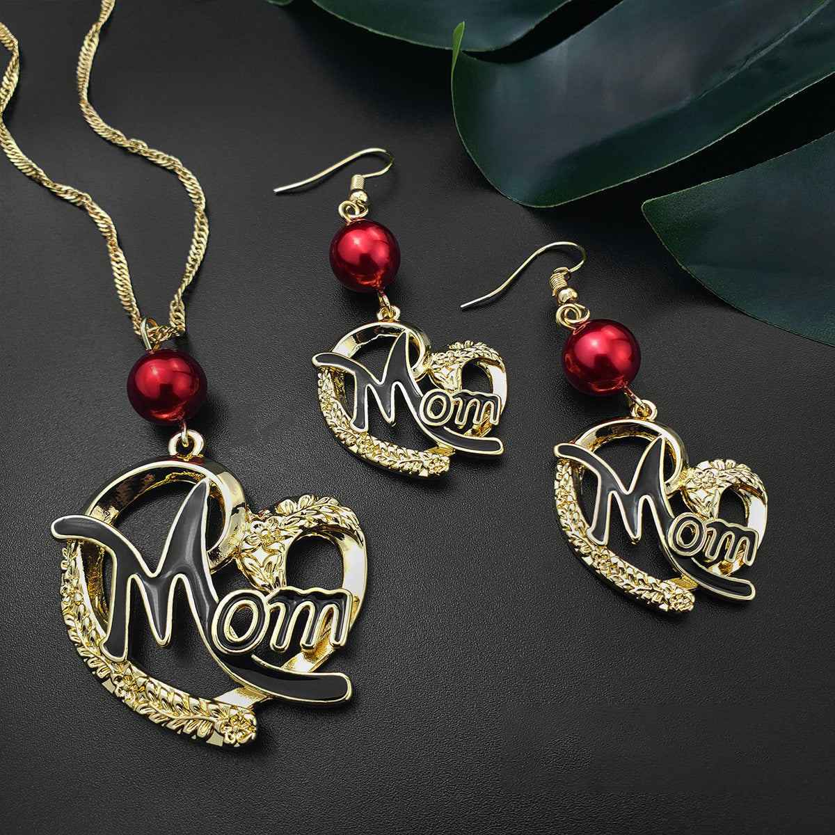Wholesale Mother's Day Pearl Earrings Jewelry Set