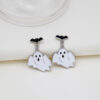 Wholesale Halloween Skull Ghost Cross Alloy Ear Studs