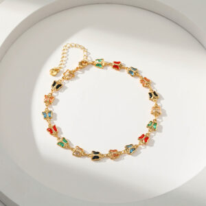 Wholesale Gold Plated Butterfly Alloy Bracelet